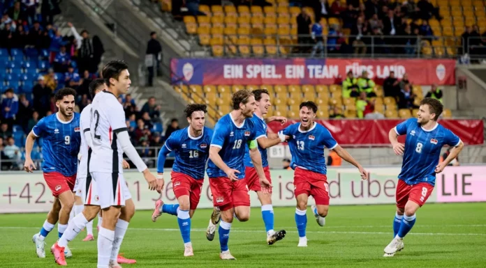 Zypern zu einem Freundschaftsmatch gegen Liechtensteins Fussball-Nationalmannschaft in Vaduz