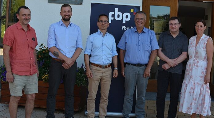 Sascha Quaderer als Vorsteherkandidat der FBP-Planken einstimmig nominiert