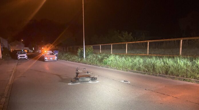 Nach Selbstunfall mit E-Scooter schwer verletzt