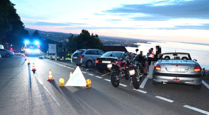 Rorschacherberg: Verkehrsunfall Auto-Motorrad