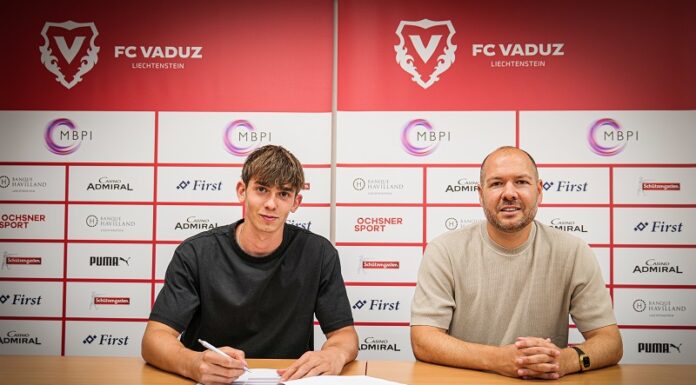 FC Vaduz: Luca Celentano vom Zwei ins Eins