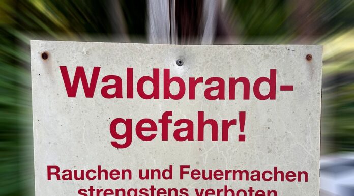 Erlass eines absoluten Feuerverbotes im Freien in Liechtenstein