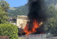 Schaan: Motorwohnwagen explodiert und vollständig ausgebrannt