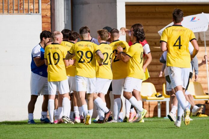 Jubel bei Triesenberg beim 4-0 gegen Mels