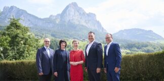 Regierungschefin Brigitte Haas als Festrednerin an der Bundesfeier in Schwyz
