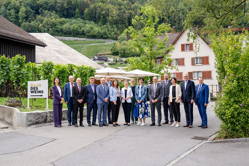 Besuch Regierung FL bei Regierung SG, in Berneck