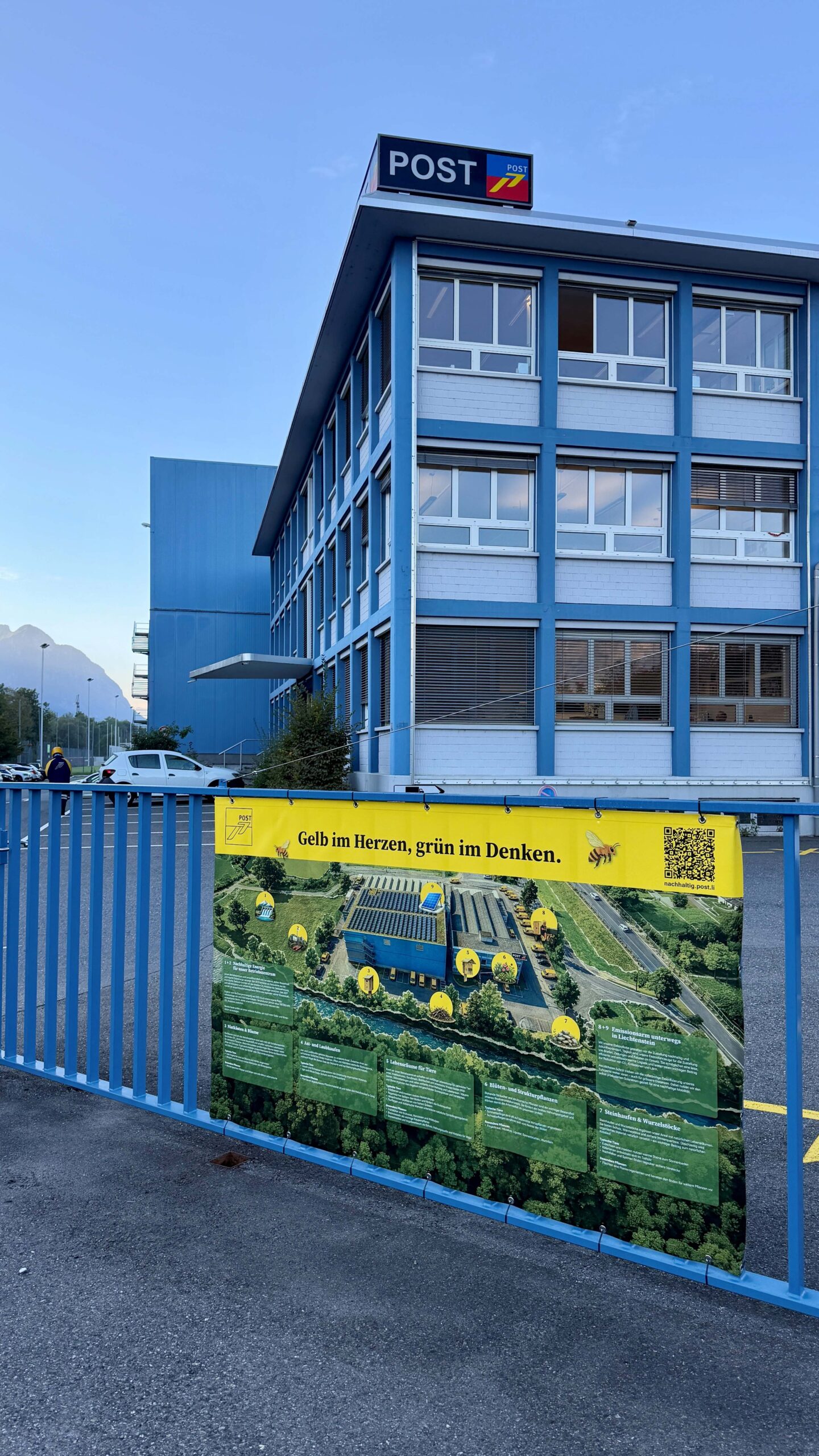 BZ Schaan Nachhaltigkeitssignaletik Tafel
