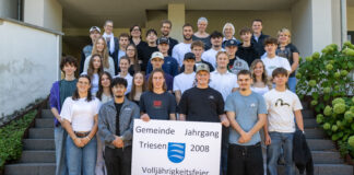 Jungbürgerausflug Triesen – Jahrgang 2008 feiert Volljährigkeit